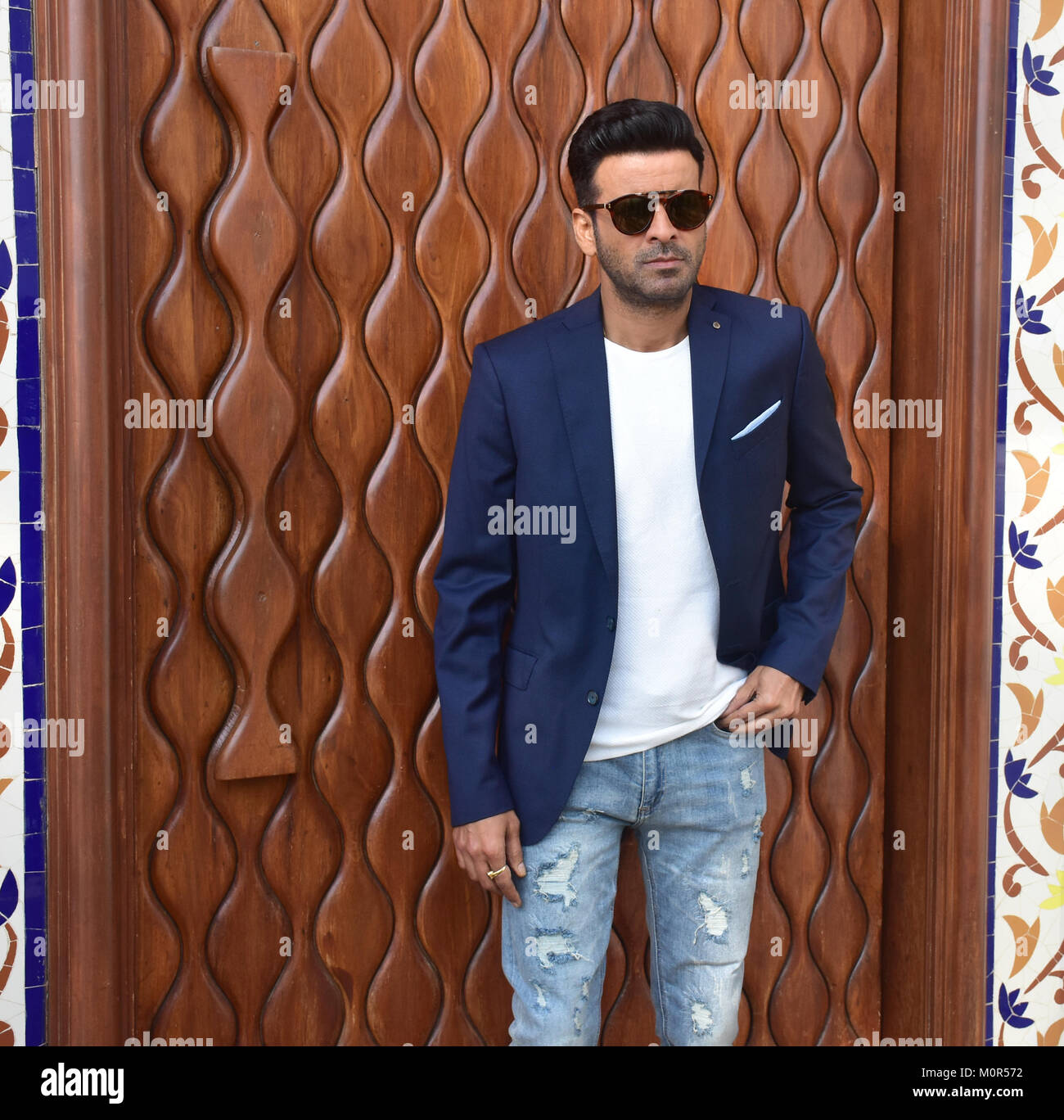 Mumbai, India. 23rd Jan, 2018. Indian film actor Manoj Bajpayee pose ...