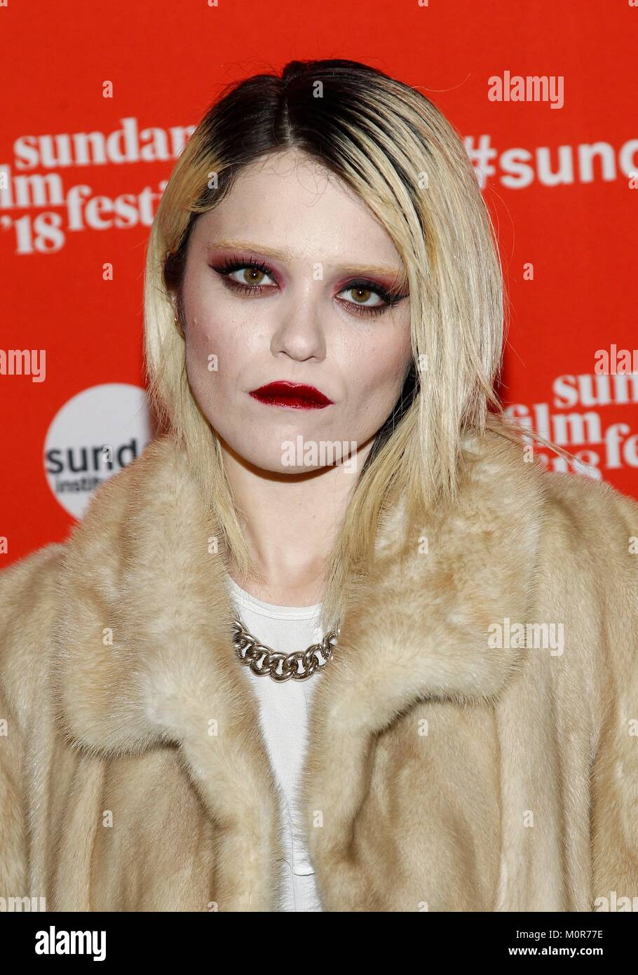 Lords of chaos premiere at sundance film festival 2018 hi-res stock