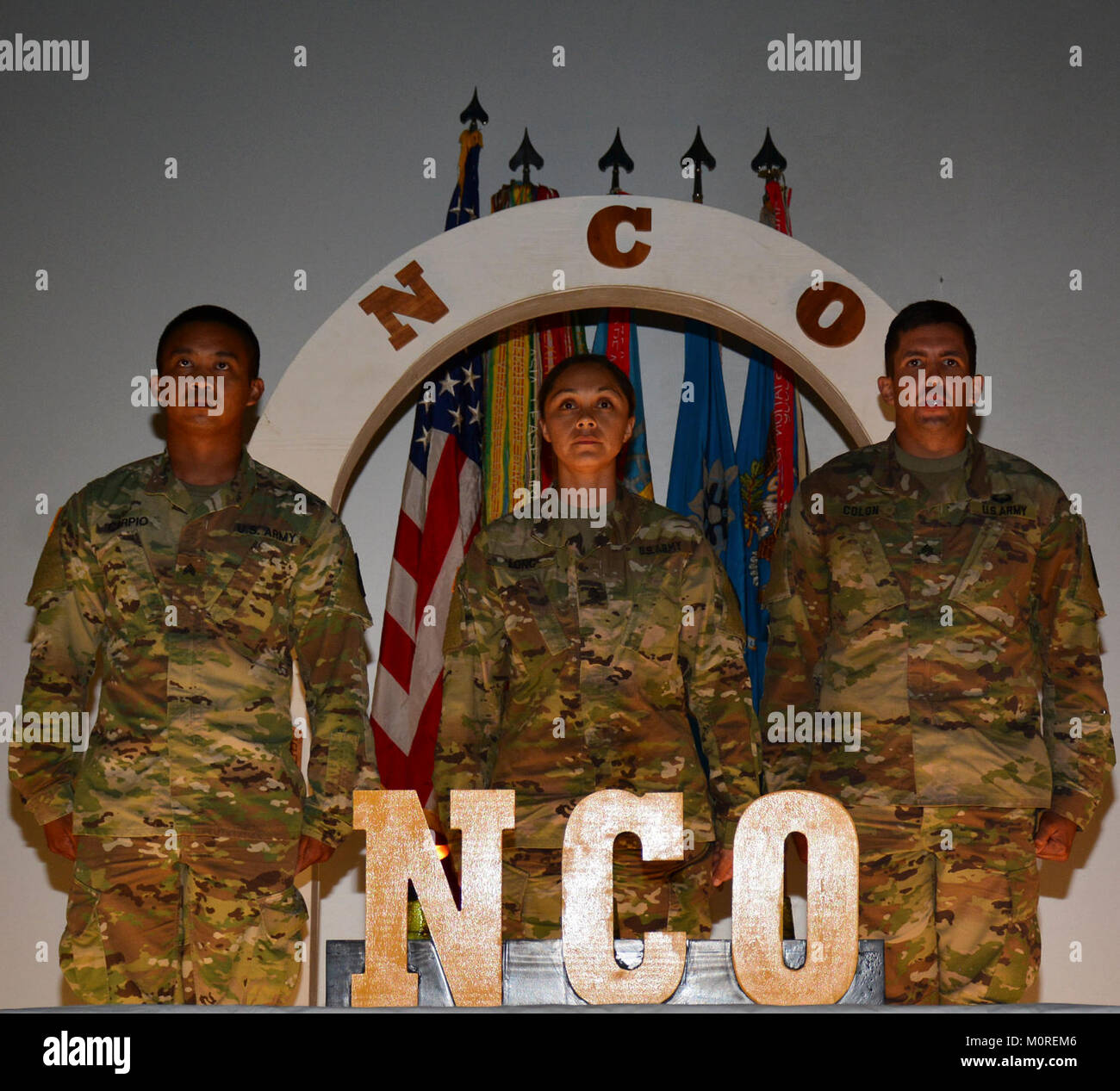 Newly promoted officers (NCO) of the 500th Military
