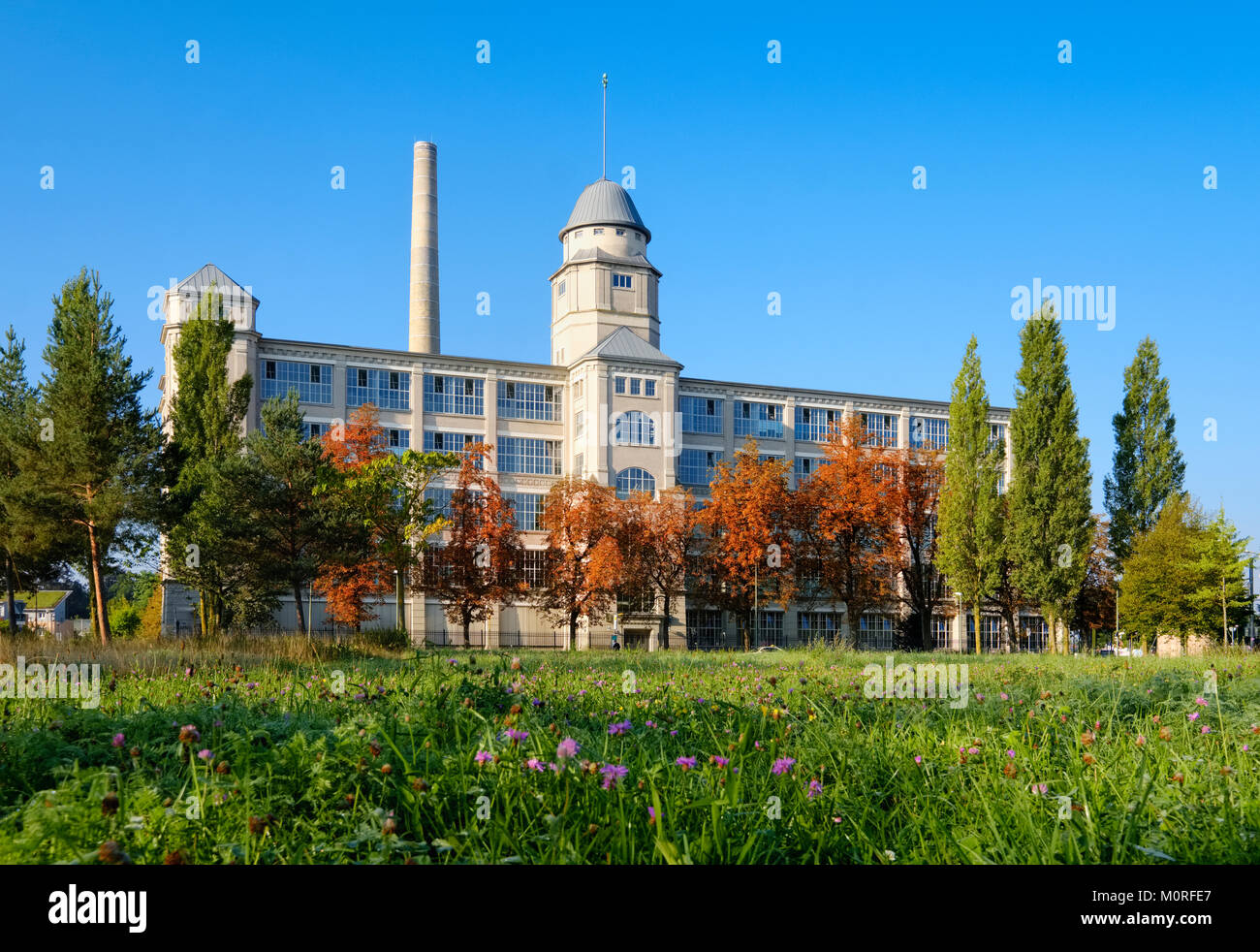 Industriedenkmal,Glaspalast, Textilviertel, Augsburg, Schwaben, Bayern, Deutschland Stock Photo