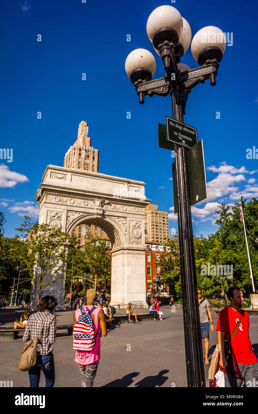 Washington Square Park Manhattan New York, New York, USA Stock Photo Alamy