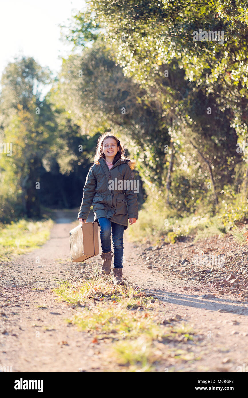 Joy in nature scene girl hi-res stock photography and images - Alamy