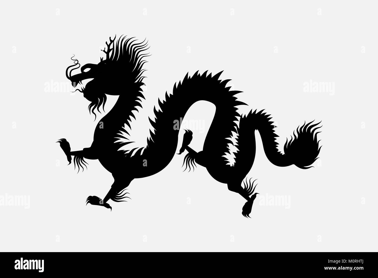 Chinese dragon Black and White Stock Photos & Images - Alamy