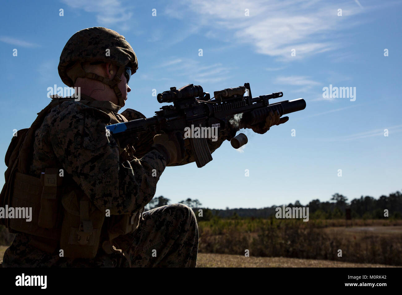 A Marine with 3rd Battalion, 6th Marine Regiment, 2nd Marine Division ...