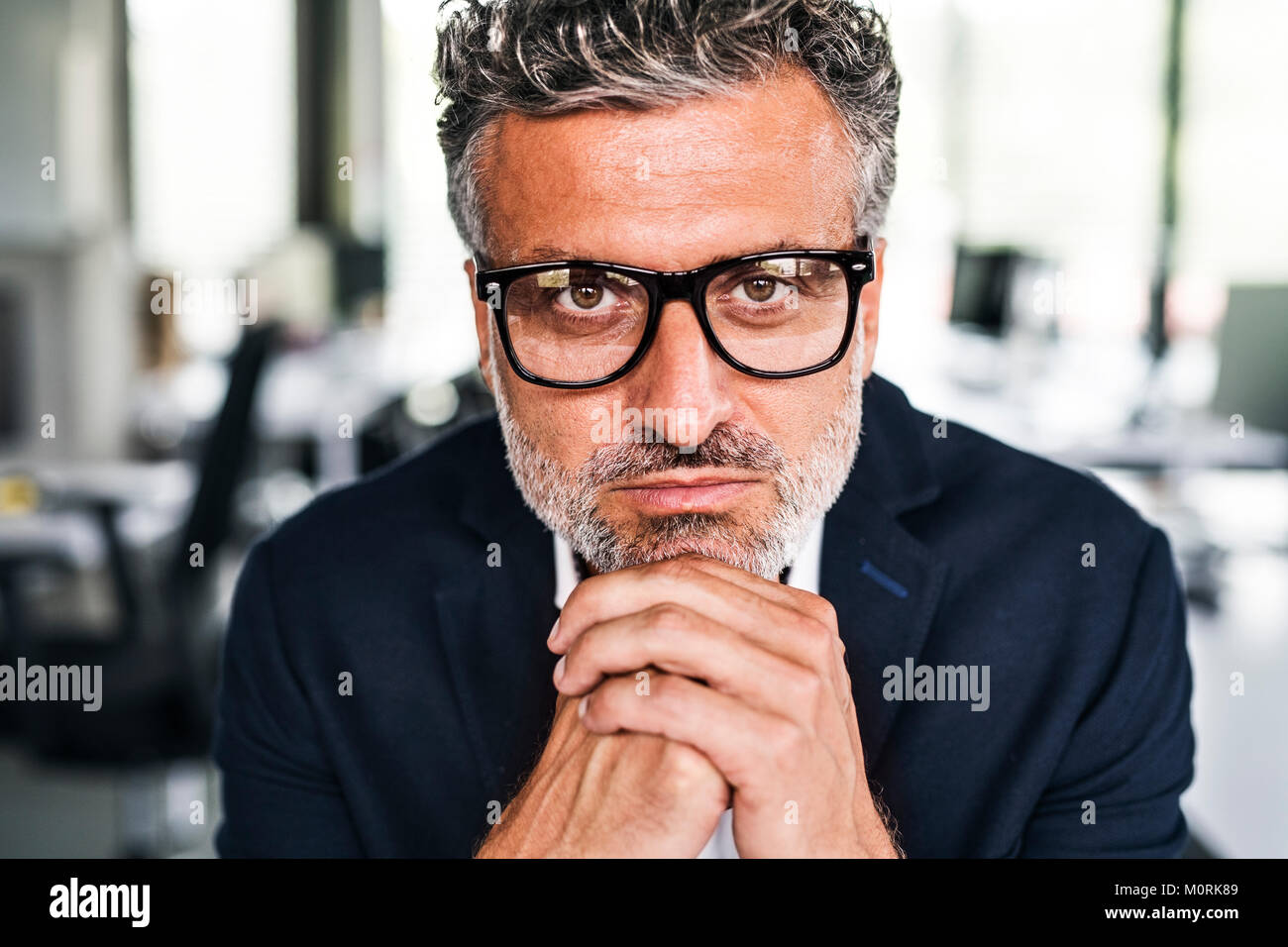 Serious mature man wearing hi-res stock photography and images - Alamy