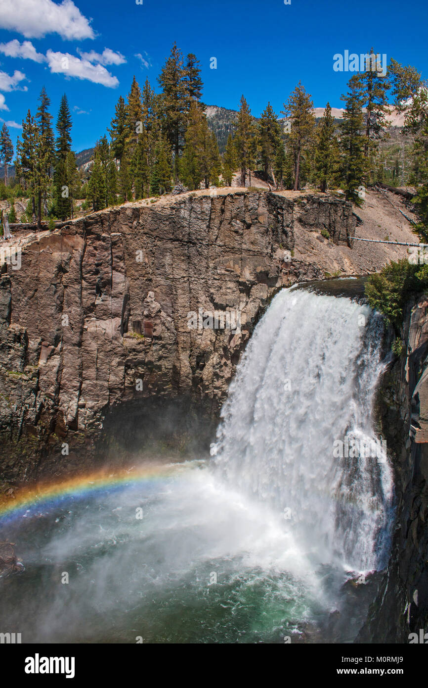 Rainbow Falls, Devils Postpile National Monument, Inyo National Forest, California, USA Stock Photo