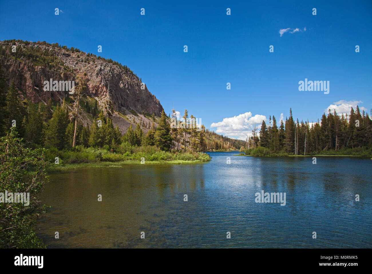 Twin Lakes, Mammoth Mountain Lakes Basin, Inyo National Forest, California, USA Stock Photo
