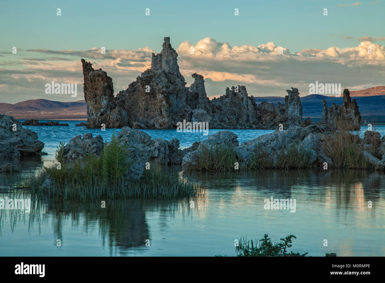 South Tufa formations at Mono Lake, Mono County, California, USA Stock Photo