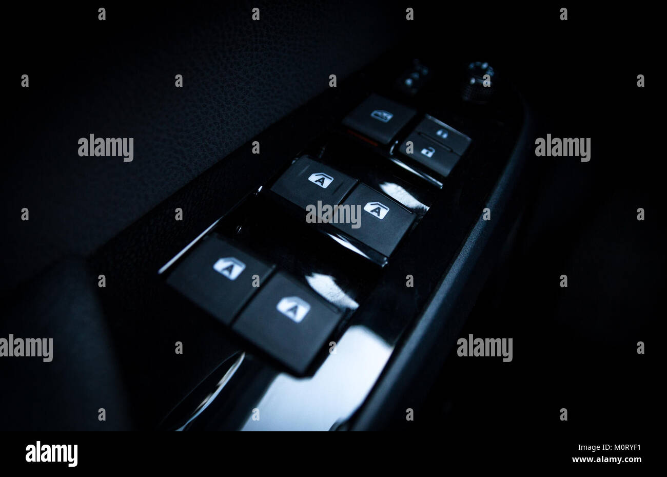 Car power window switches Stock Photo Alamy