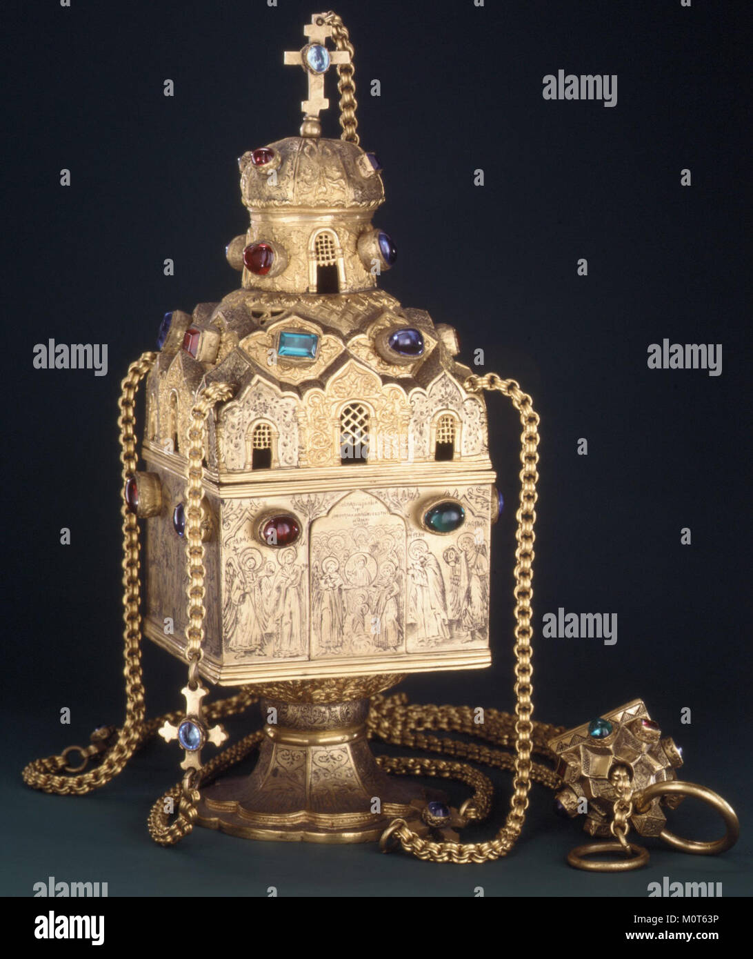 This censer, cataloged under MET ES5254, is a ritual object used in ...