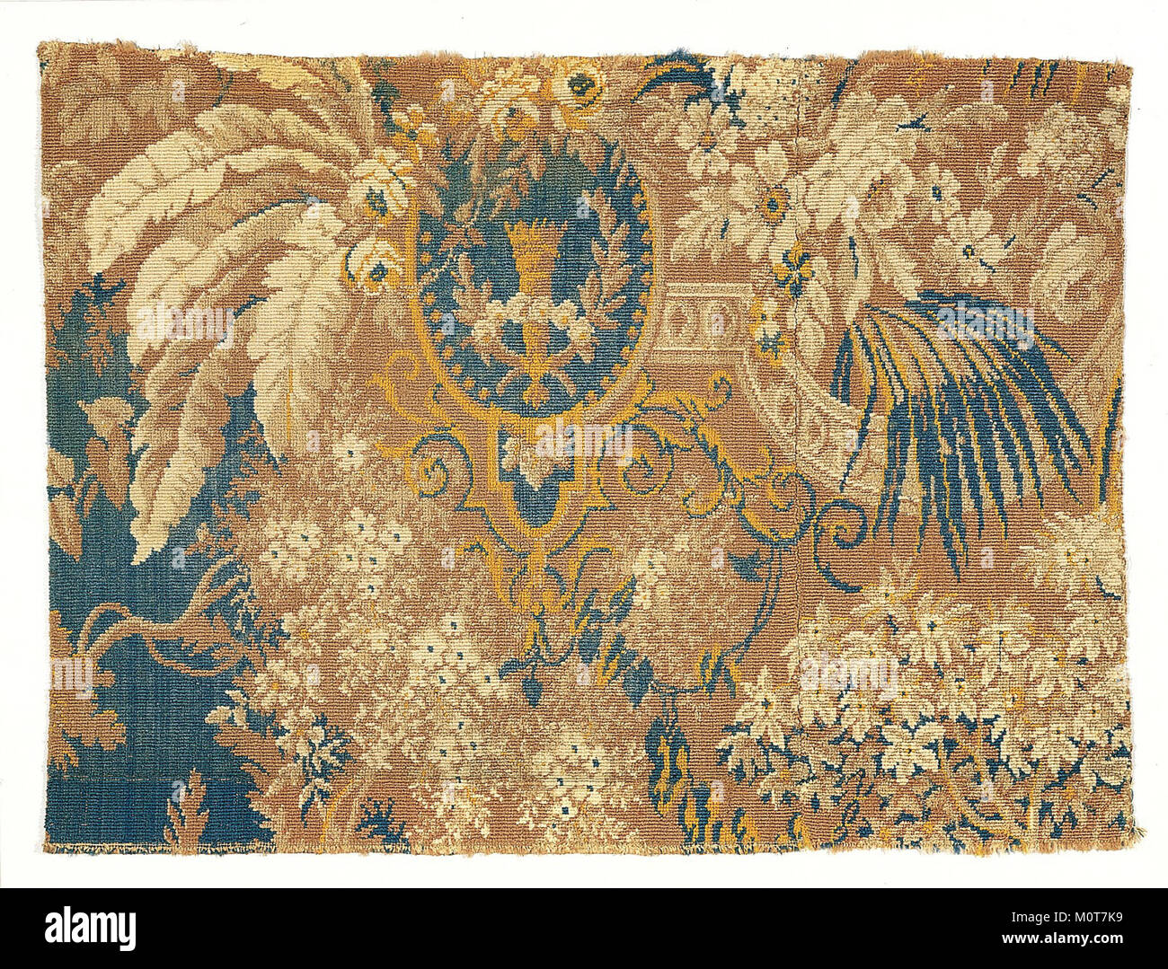 An image of a carpet, cataloged as MET 49KK 493R13, housed in The Metropolitan Museum of Art's collection. The artifact represents historical textile craftsmanship. Stock Photo