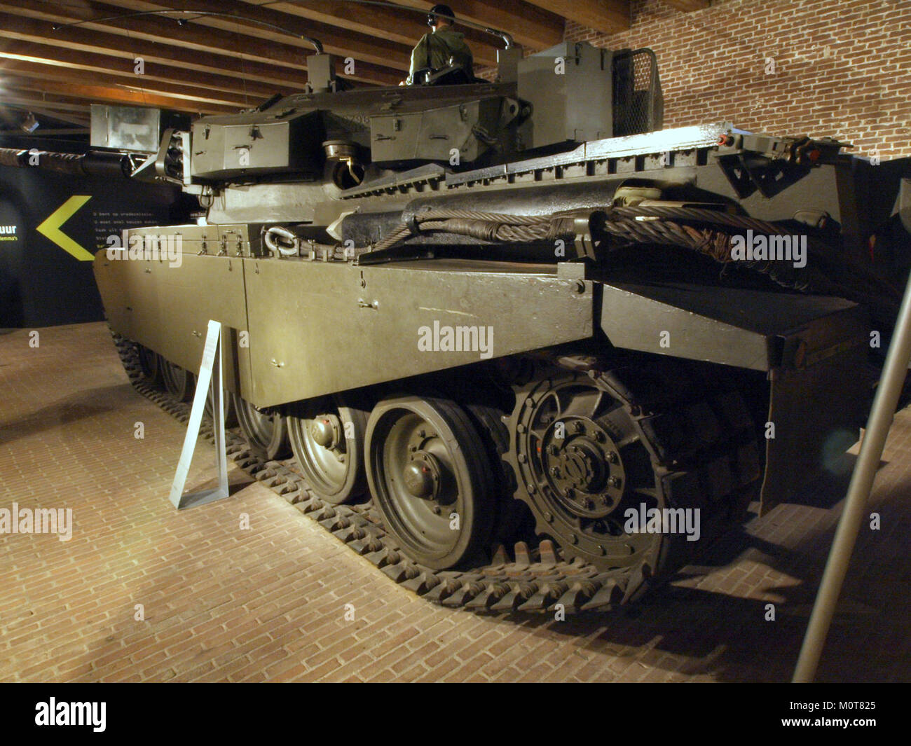 The Centurion Mk. 5-2 is a variant of the British Centurion tank, a main battle tank used by the British Army. This image depicts the Mk. 5-2 variant in its design. Stock Photo