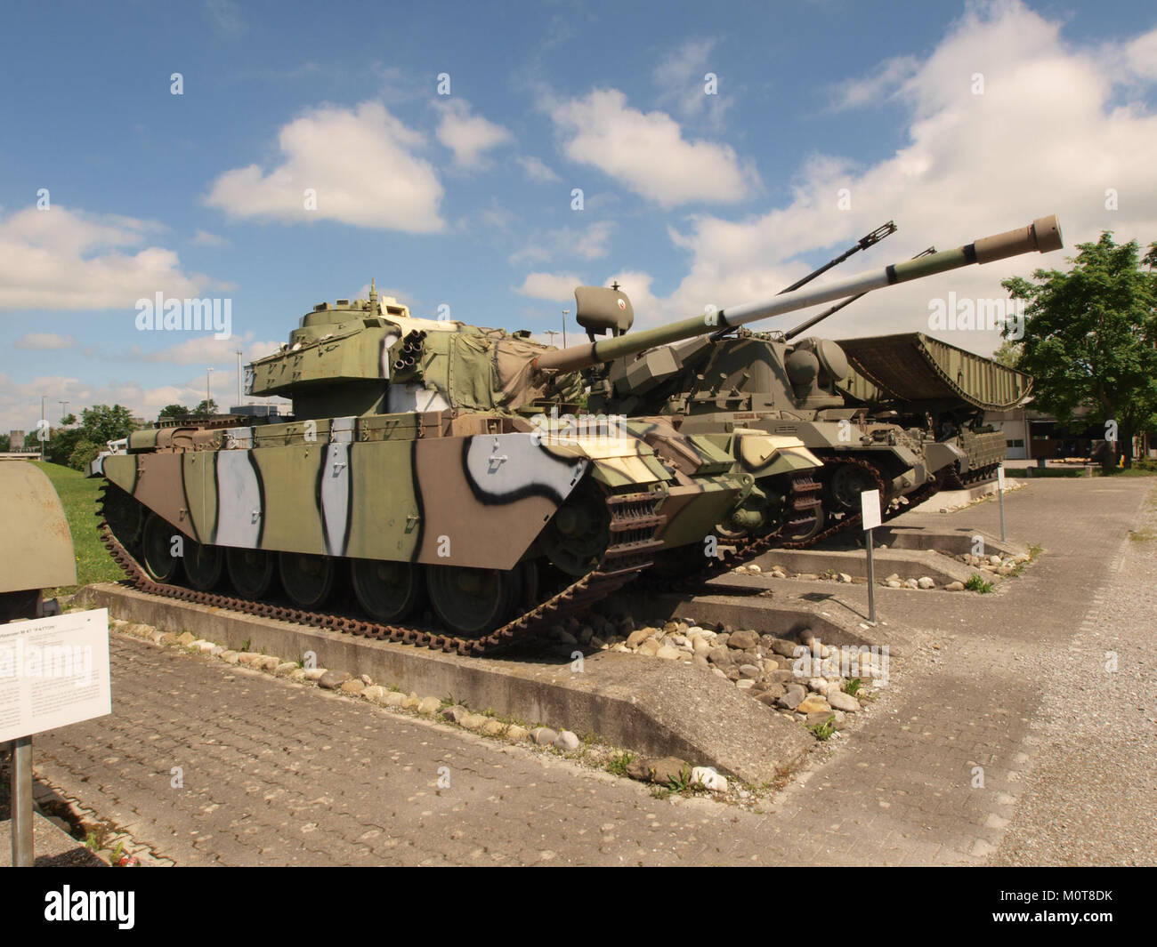 The Centurion Mk III is a British-made main battle tank, known for its design and effectiveness during its use in the mid-20th century. The image shows the tank in a military context. Stock Photo