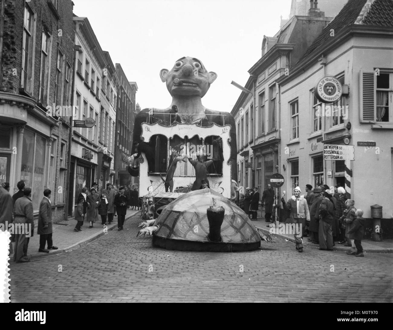 This image shows a Carnaval celebration in Breda, Netherlands. Carnaval is a festive occasion celebrated with parades, costumes, and public events, marking the start of Lent in many regions. Stock Photo