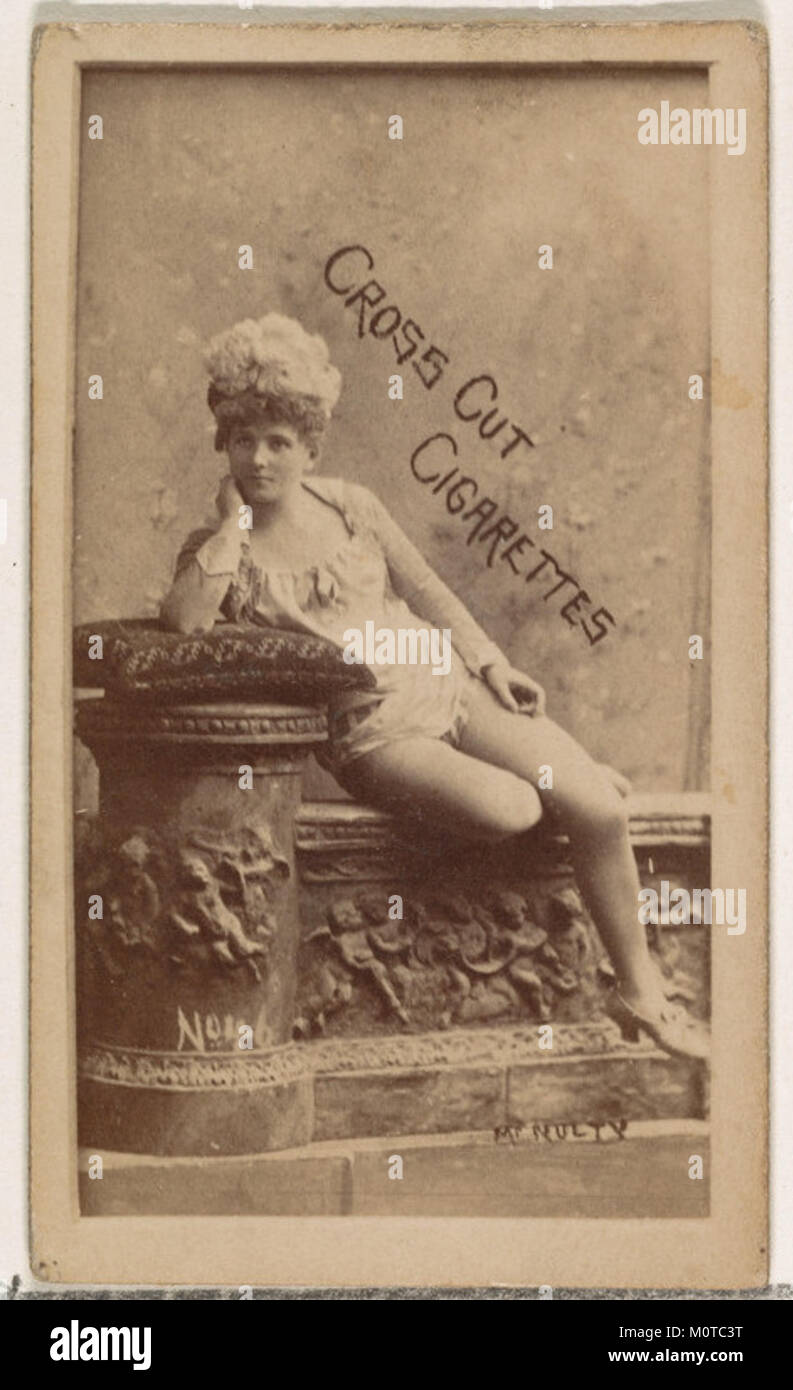 Card Number 46, McNulty, from the Actors and Actresses series (N145-1) issued by Duke Sons & Co. to promote Cross Cut Cigarettes MET DP866015 Stock Photo