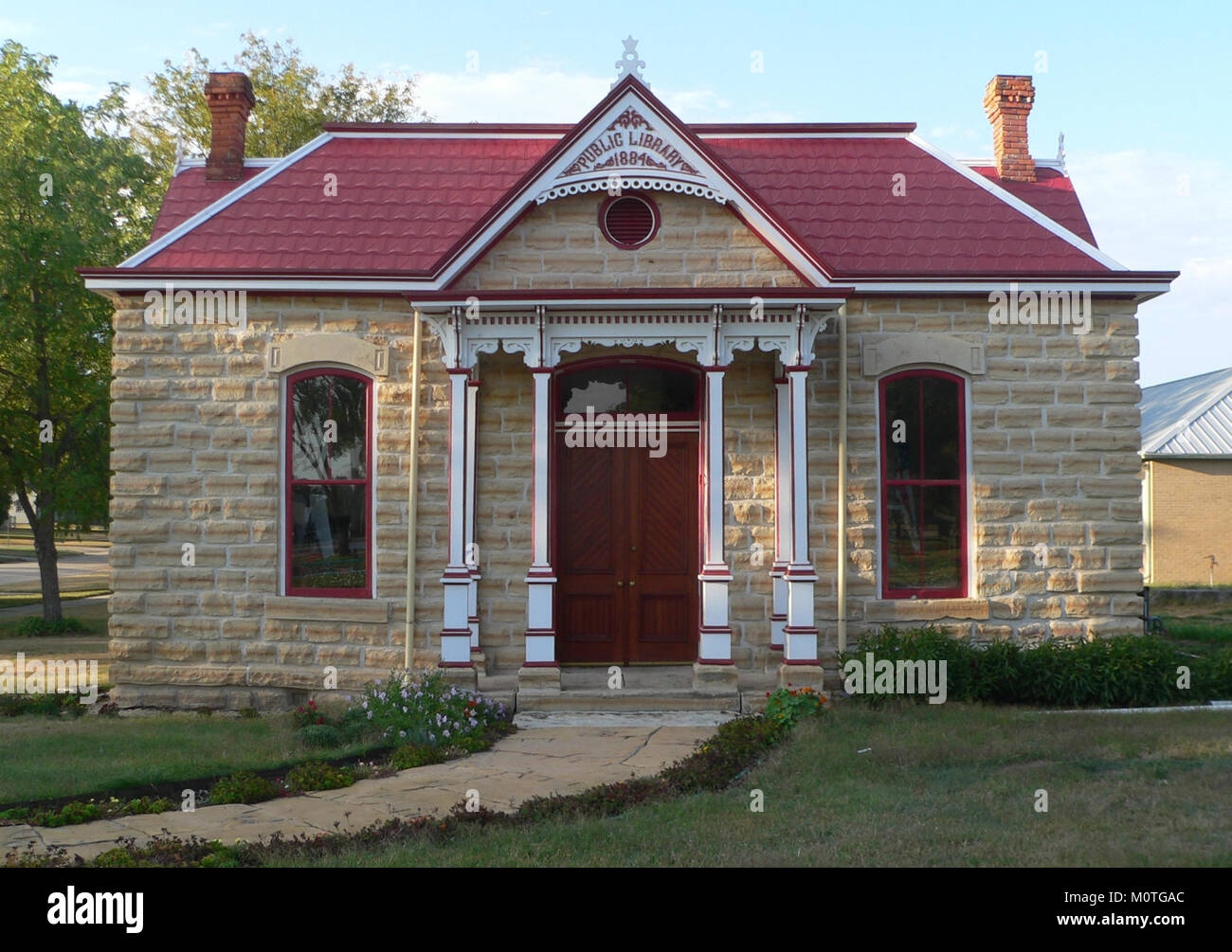 Cawker City old library from S 1 Stock Photo Alamy