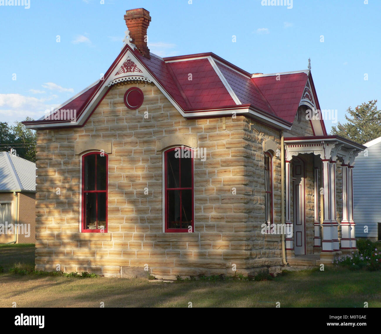 Cawker City old library from SW 2 Stock Photo Alamy