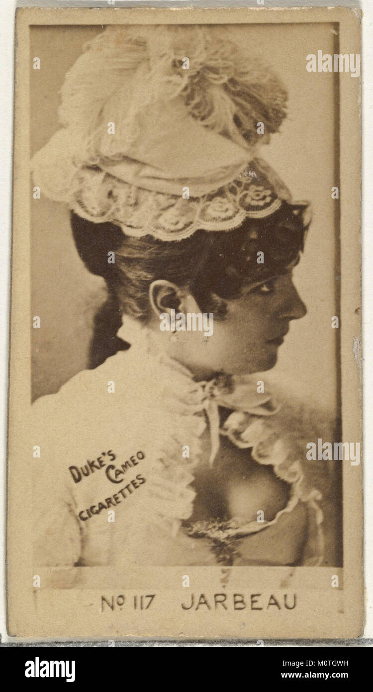 Card Number 117, Vernona Jarbeau, from the Actors and Actresses series (N145-4) issued by Duke Sons & Co. to promote Cameo Cigarettes MET DP839952 Stock Photo