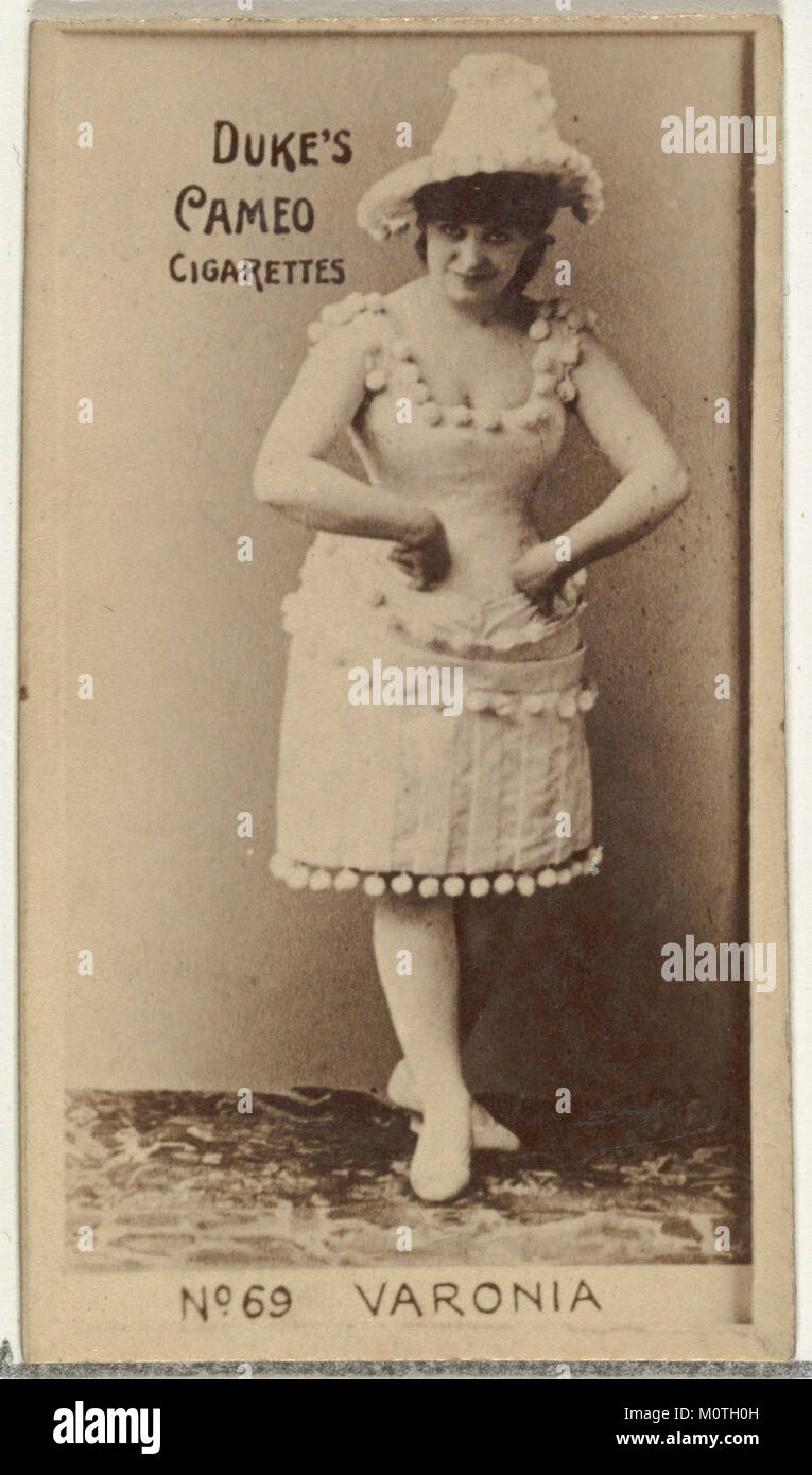 Card Number 69, Irene Varonia, from the Actors and Actresses series (N145-4) issued by Duke Sons & Co. to promote Cameo Cigarettes MET DP840021 Stock Photo
