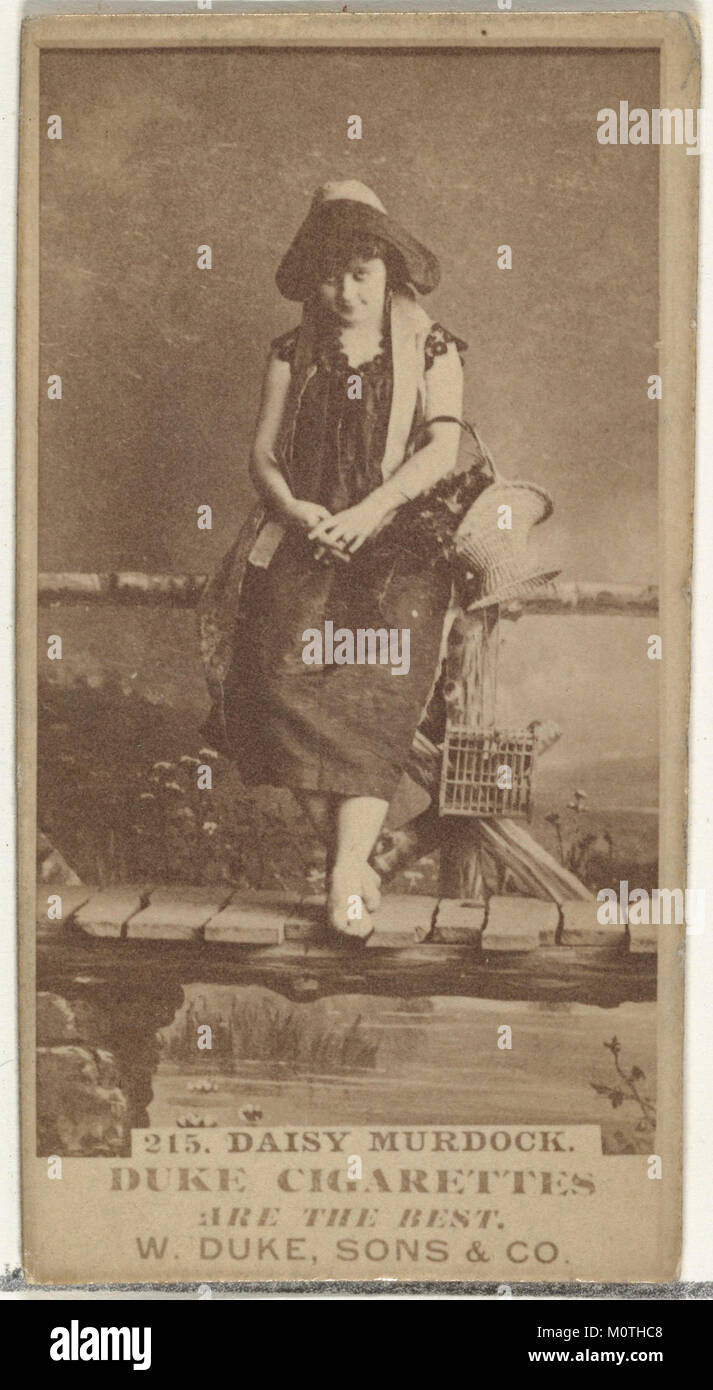 Card Number 215, Daisy Murdoch, from the Actors and Actresses series (N145-7) issued by Duke Sons & Co. to promote Duke Cigarettes MET DP840473 Stock Photo