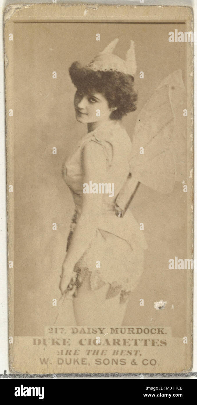 Card Number 217, Daisy Murdoch, from the Actors and Actresses series (N145-7) issued by Duke Sons & Co. to promote Duke Cigarettes MET DP840472 Stock Photo