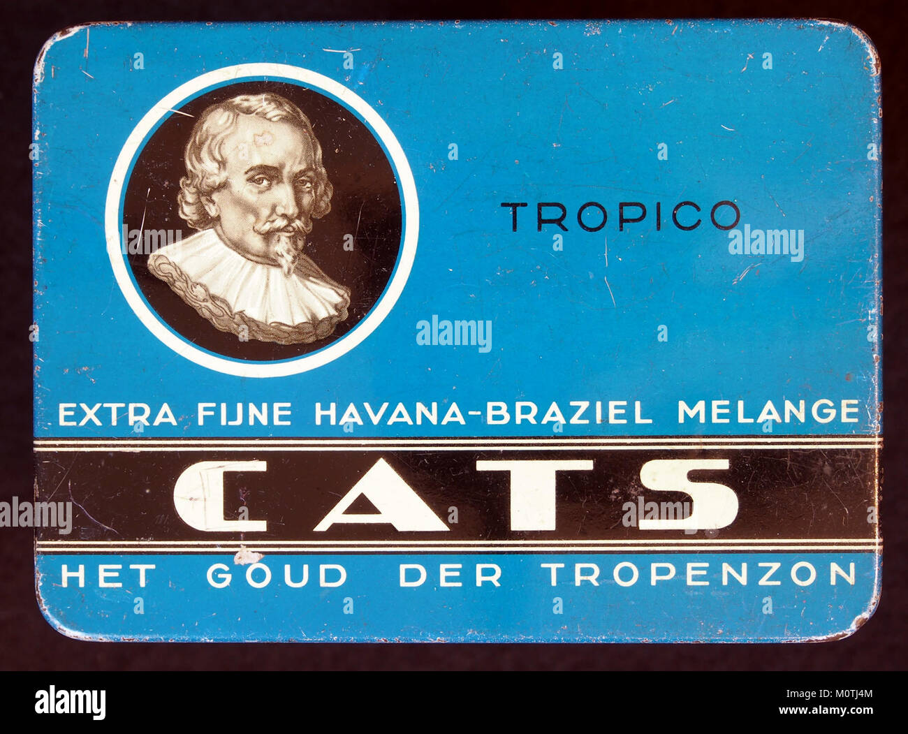 CATS Tropico sigarenblikje Stock Photo