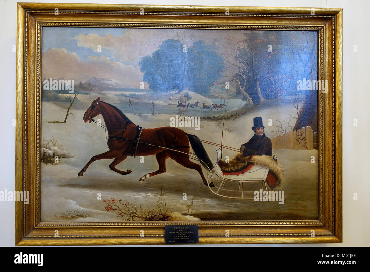 Captain Hamilton Leroy Shields of Bennington, with his trotter Mary