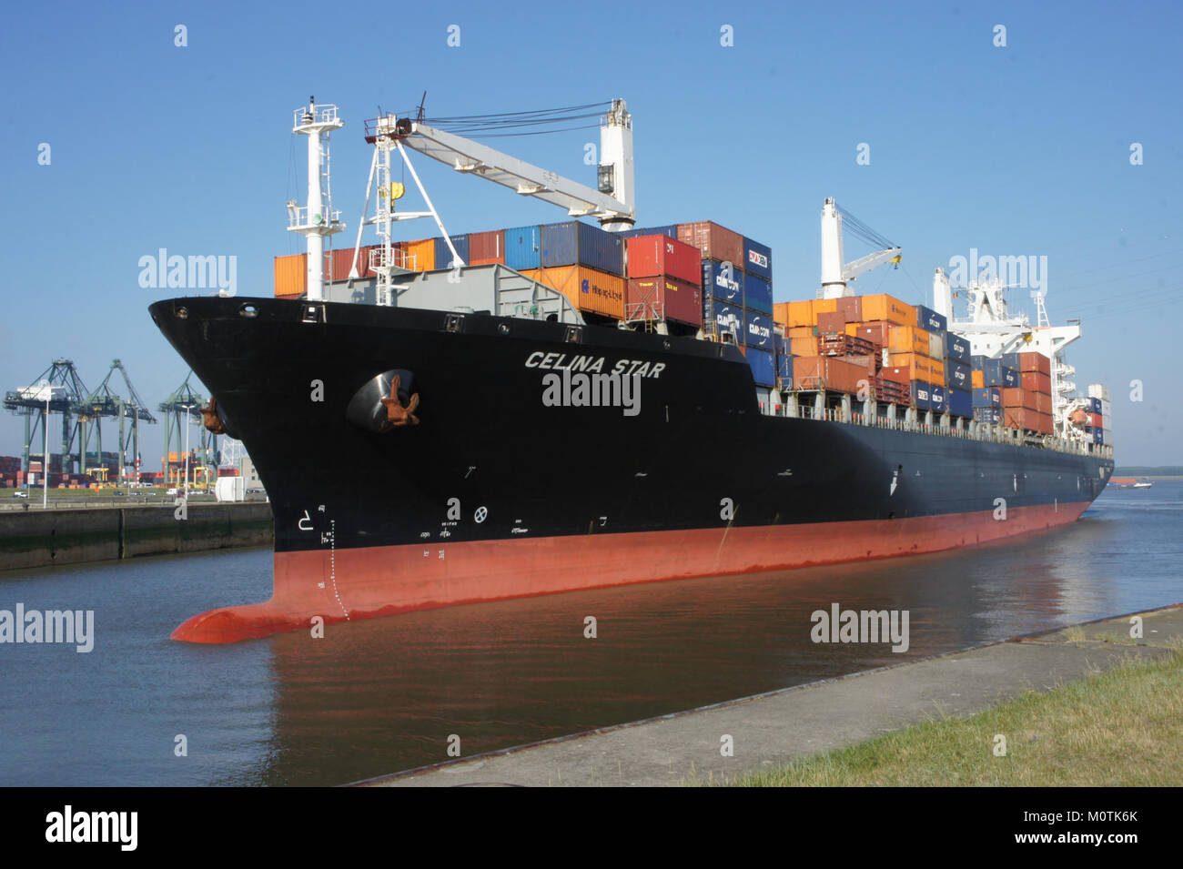 CELINA STAR - IMO 9210086 - Callsign DPCO, Port of Antwerp, pic 8 Stock Photo