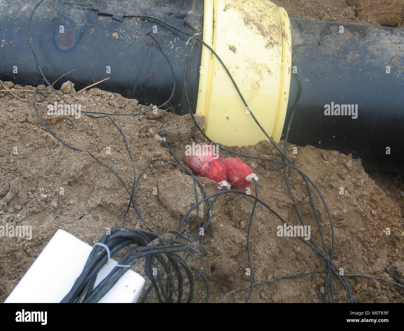 Cathodic protection of a gas pipeline Stock Photo Alamy