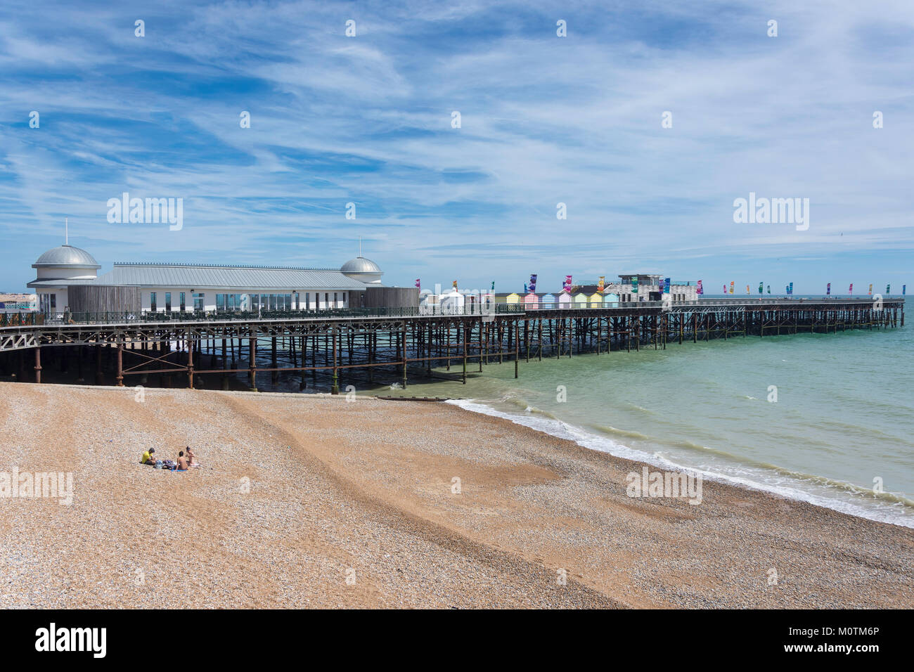 Beach promenade and pier, Hastings, East Sussex, England, United