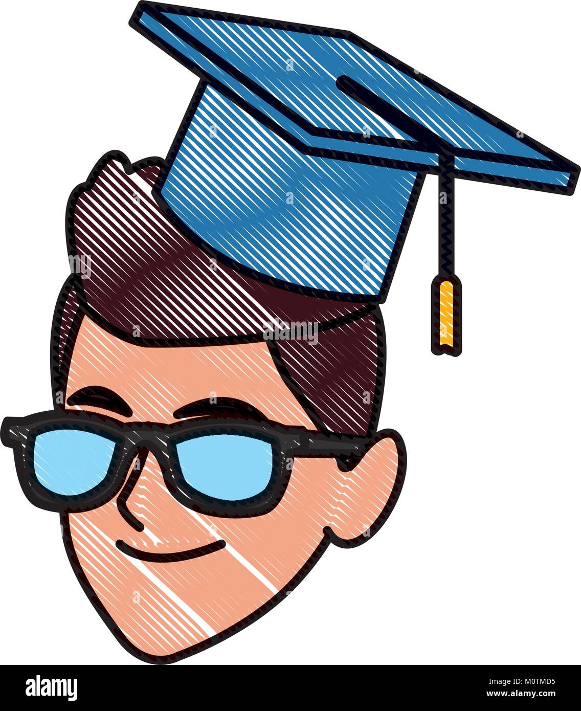 Student man with graduation hat Stock Vector Image & Art - Alamy