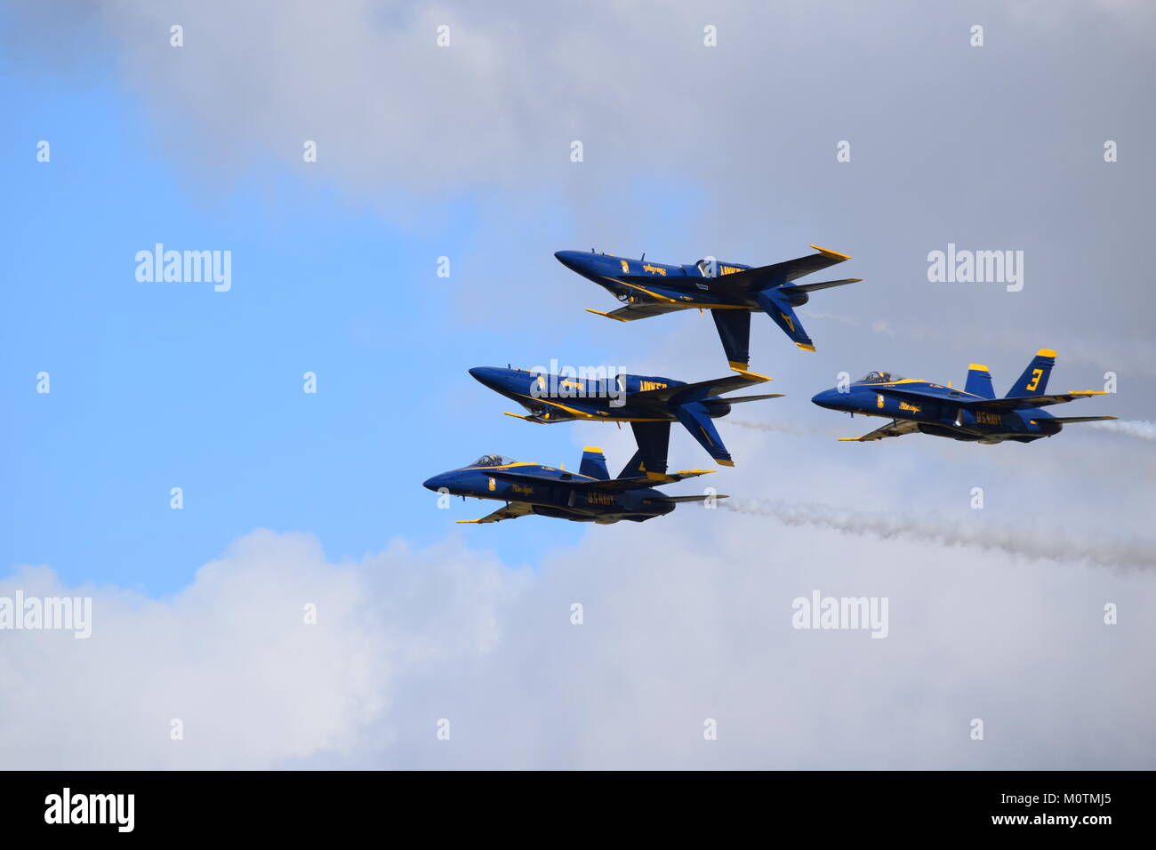 Blue Angels flying at the Jacksonville airshow Stock Photo Alamy