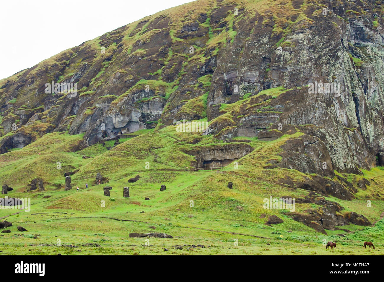 Rano raraku easter island hi-res stock photography and images - Alamy