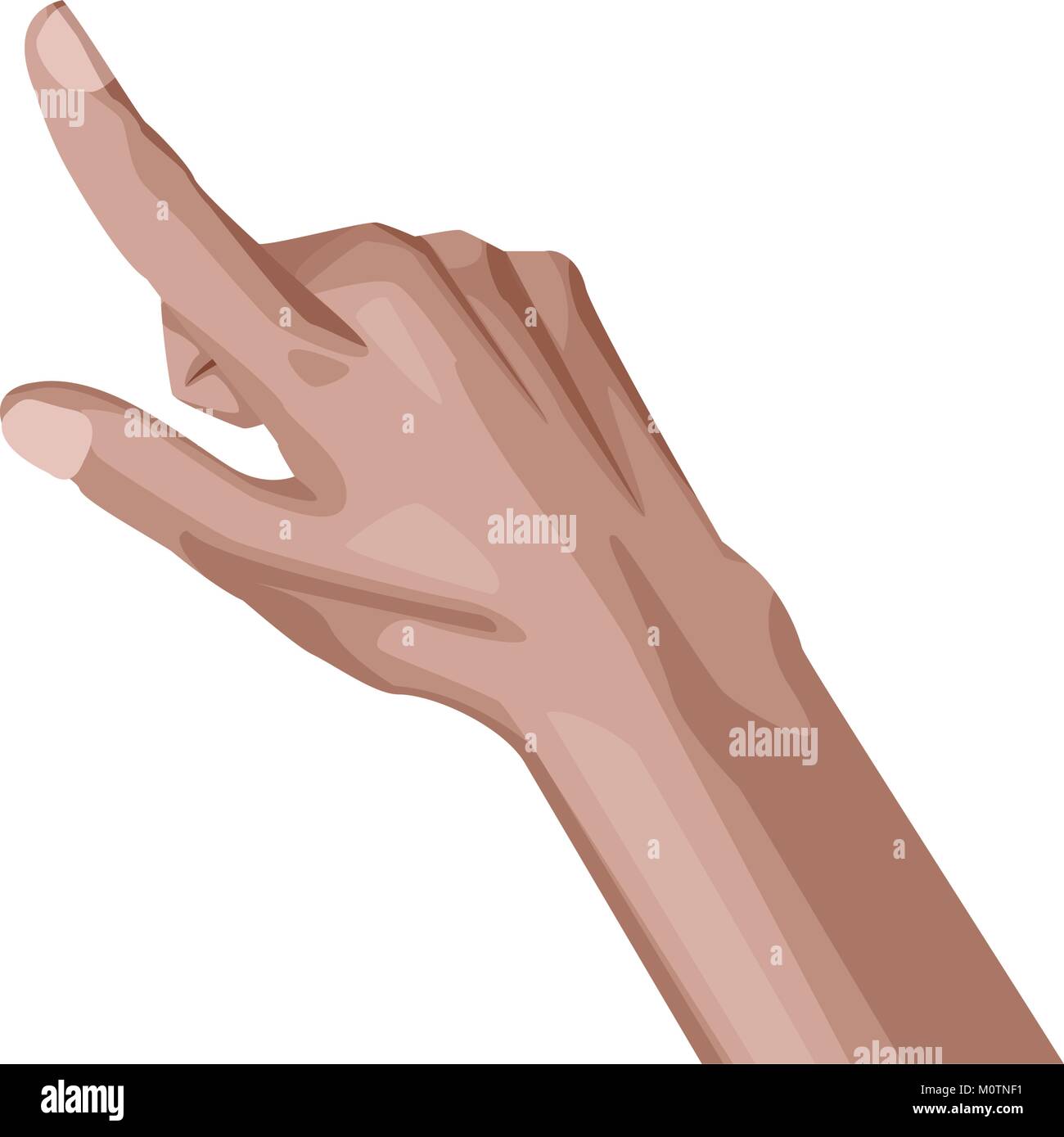 Hand touching symbol Stock Vector Image & Art - Alamy