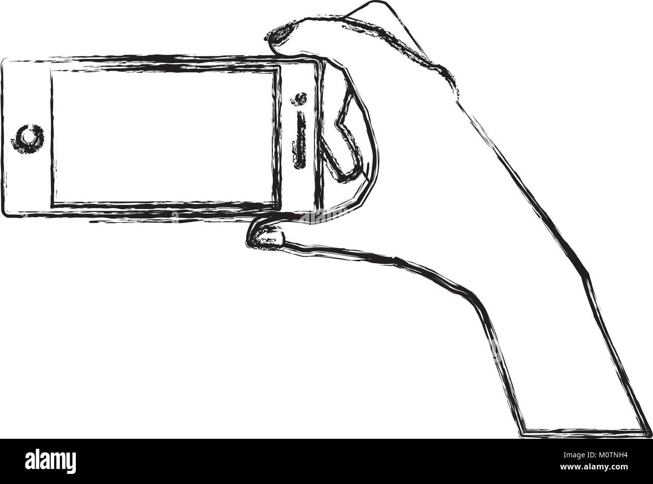 Hand holding smartphone Stock Vector Image & Art - Alamy
