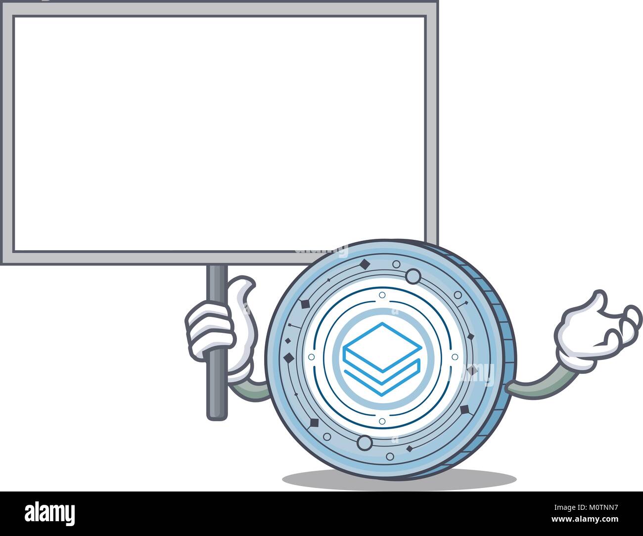 Bring board Stratic coin character cartoon Stock Vector Image & Art - Alamy
