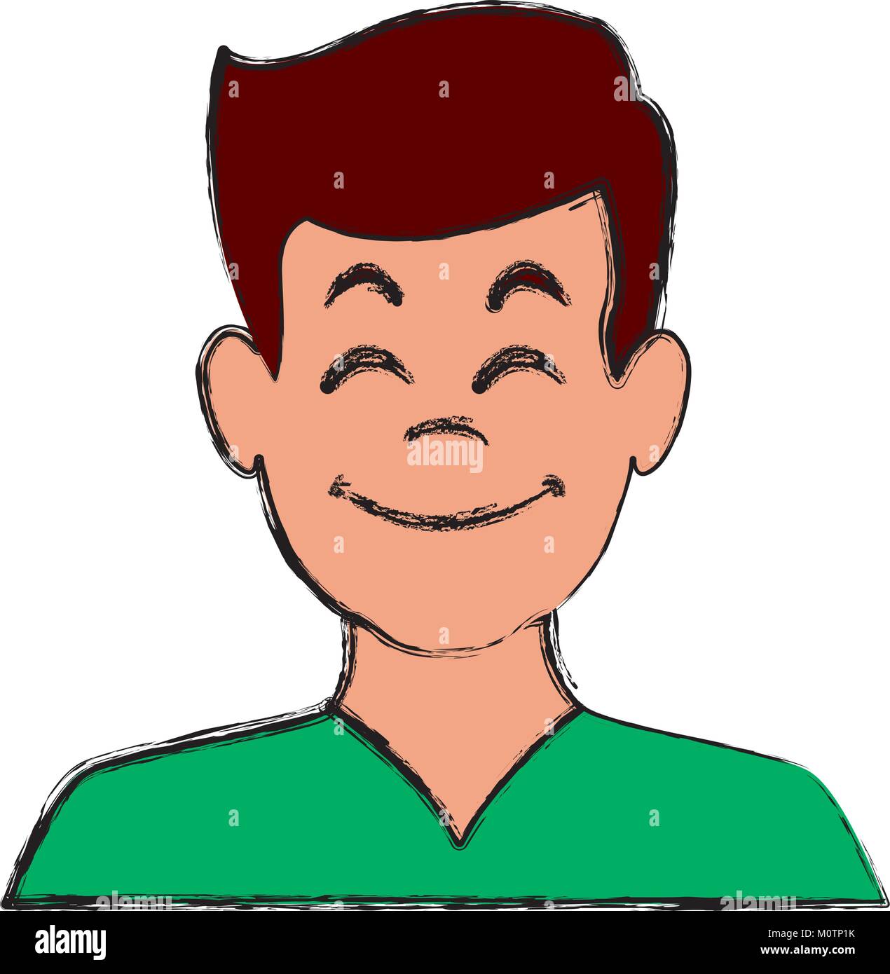 Man smiling avatar Stock Vector Image & Art - Alamy