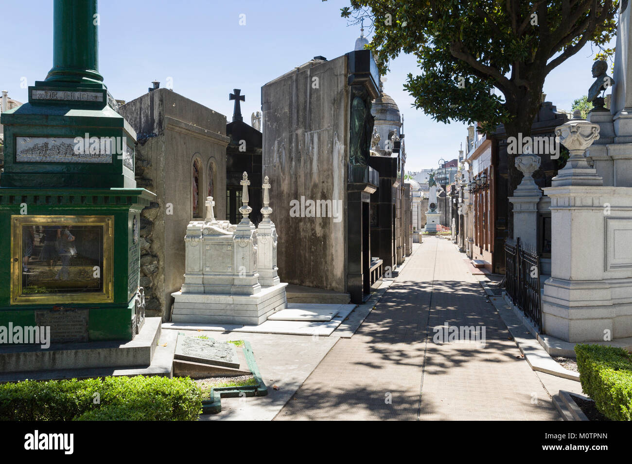 La Recoleta Cemetery in Buenos Aires, Argentina Stock Photo