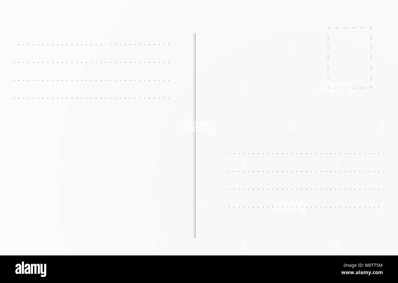 Postcard background template. Postcard illustration for design Stock