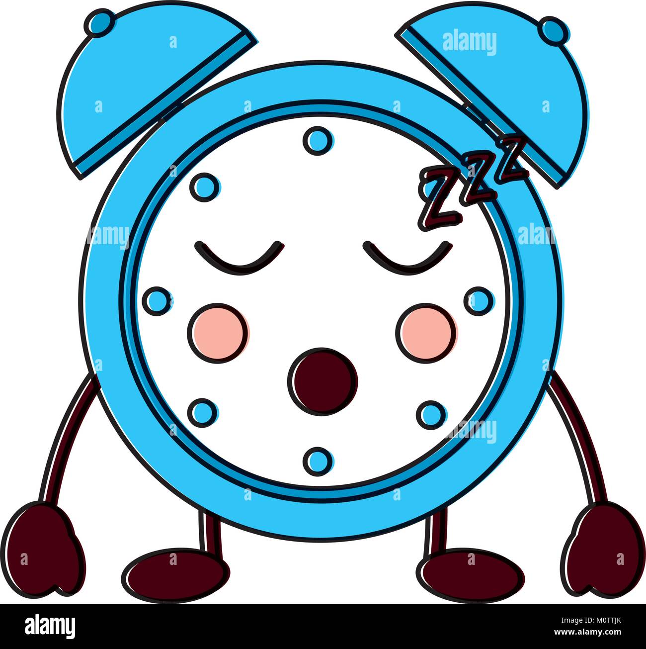 clock sleeping kawaii icon image Stock Vector Image & Art Alamy