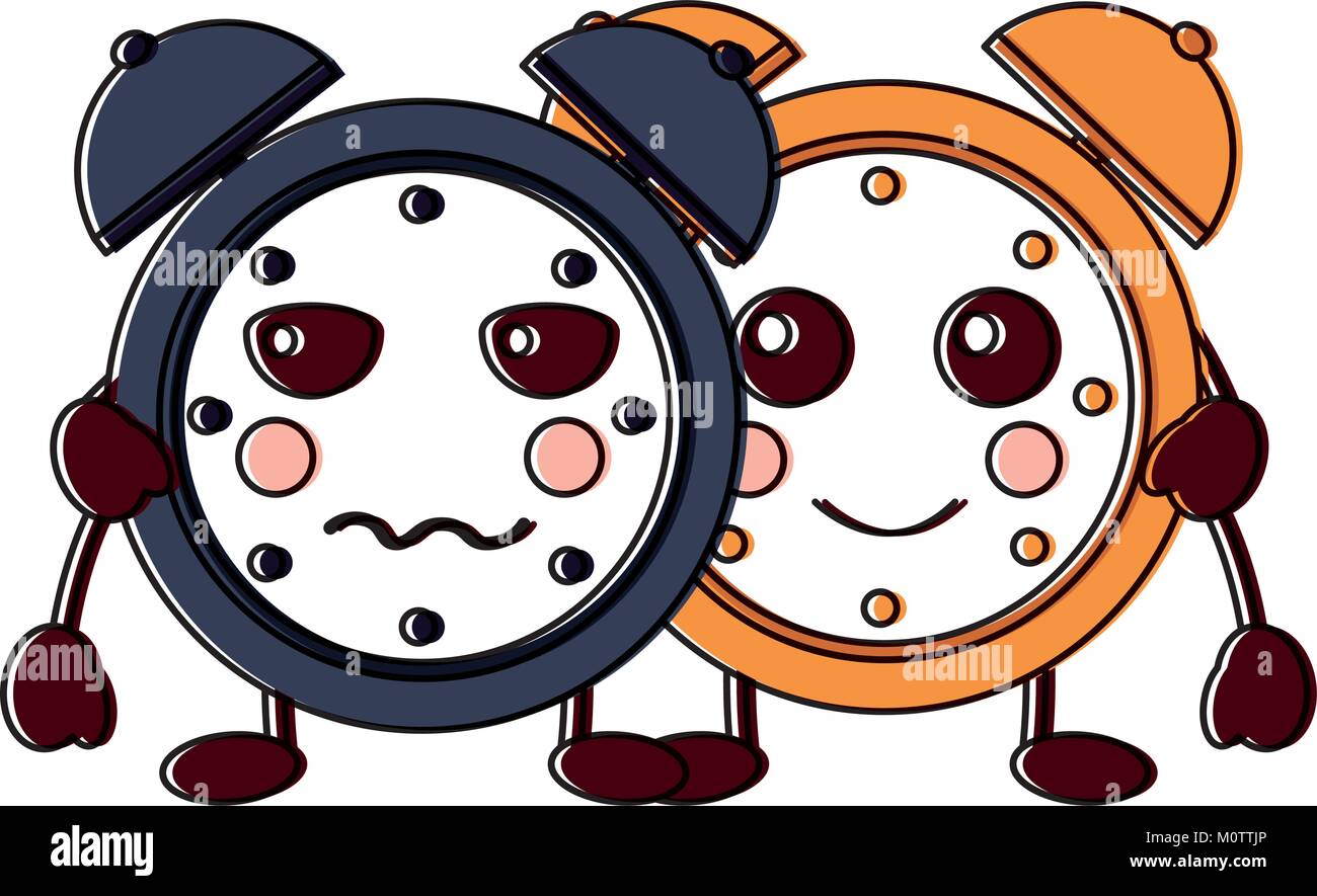 clocks kawaii icon image Stock Vector Image & Art - Alamy