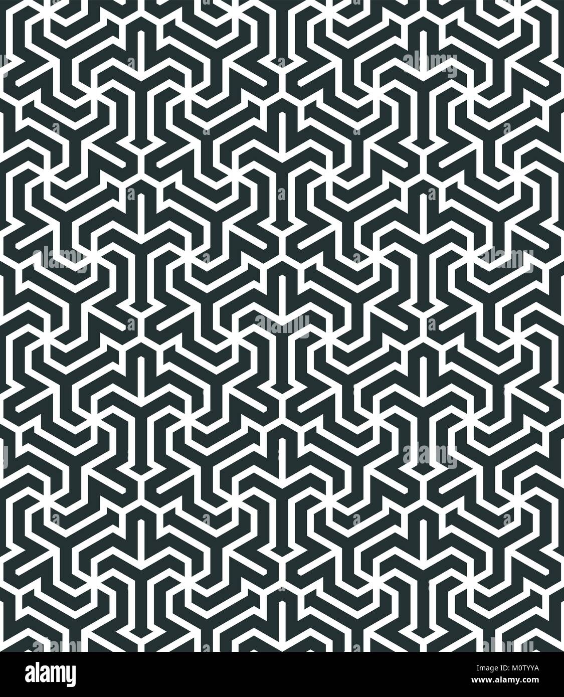 Seamless pattern with geometric tessellation style. Mosaic based on ...