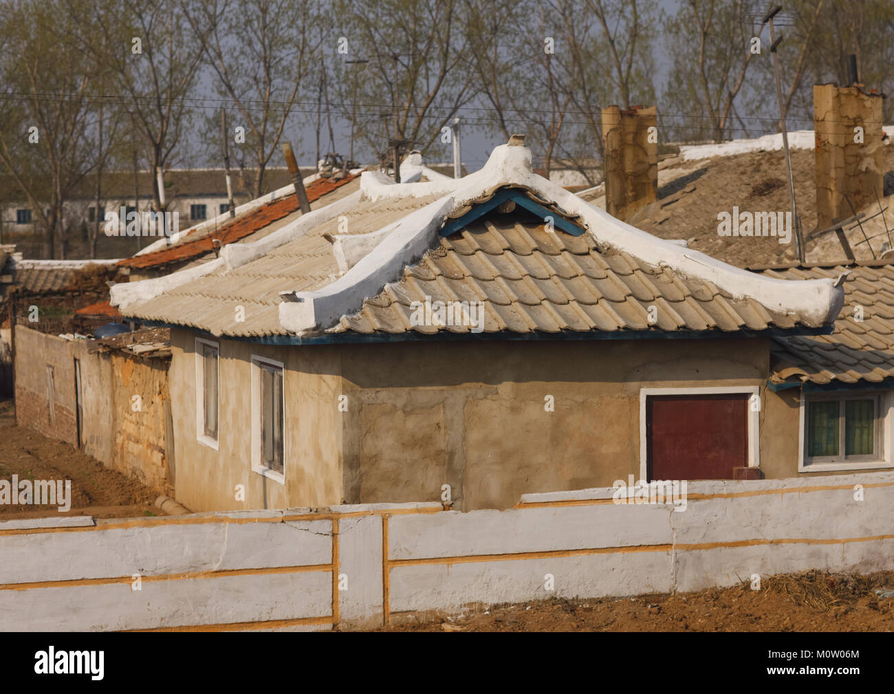 Farmers village in the countryside, South Pyongan Province, Nampo ...