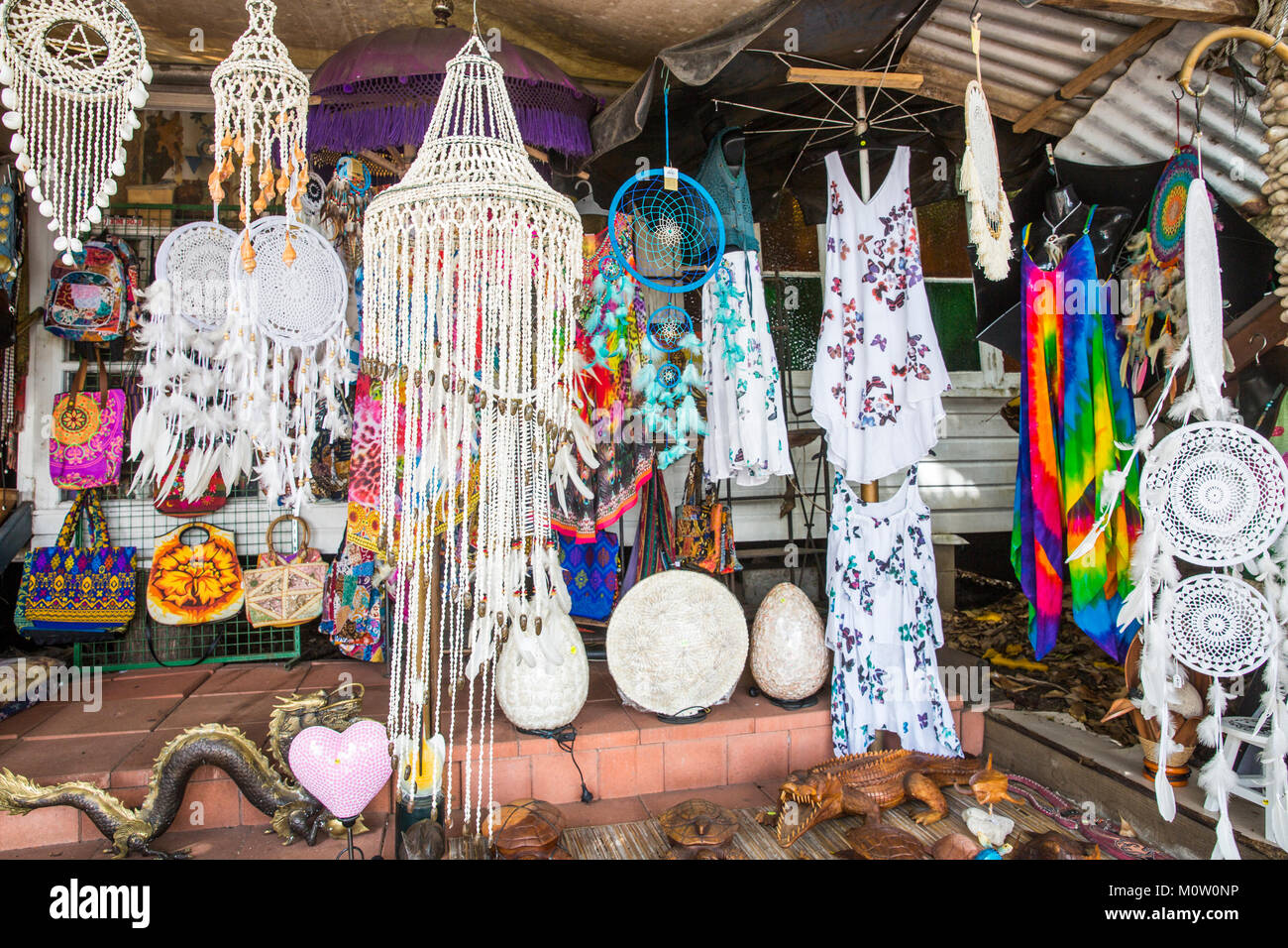 General store on macrossman street in Port Douglas selling a range of eclectic goods and bric a brac, Port Douglas,Queensland Stock Photo