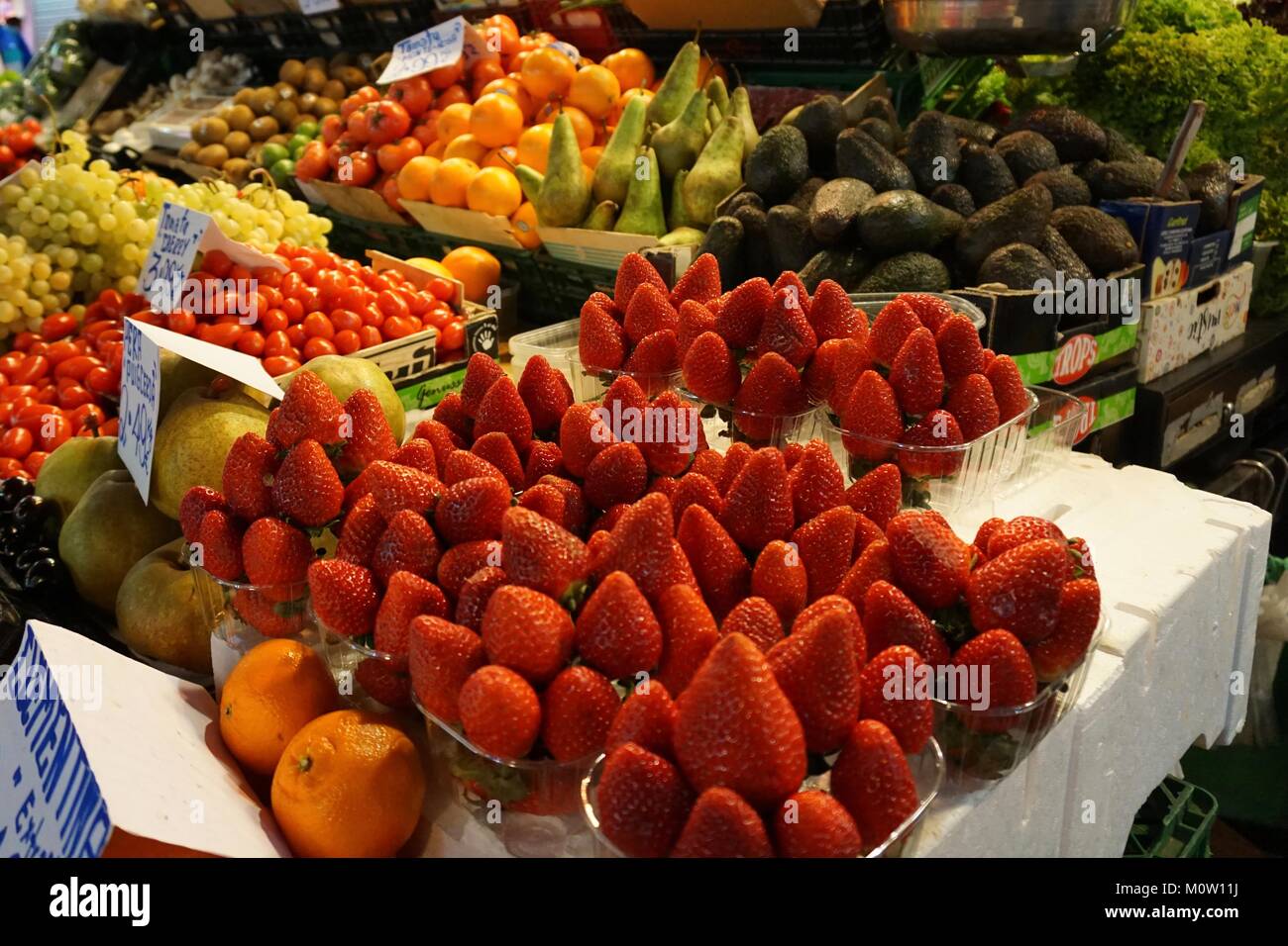 Barcelona Spain food Market Mercat de la Boqueria Stock Photo Alamy