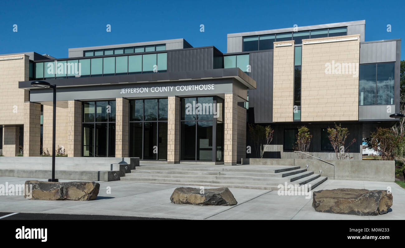 Jefferson County Courthouse in Madras Oregon Stock Photo