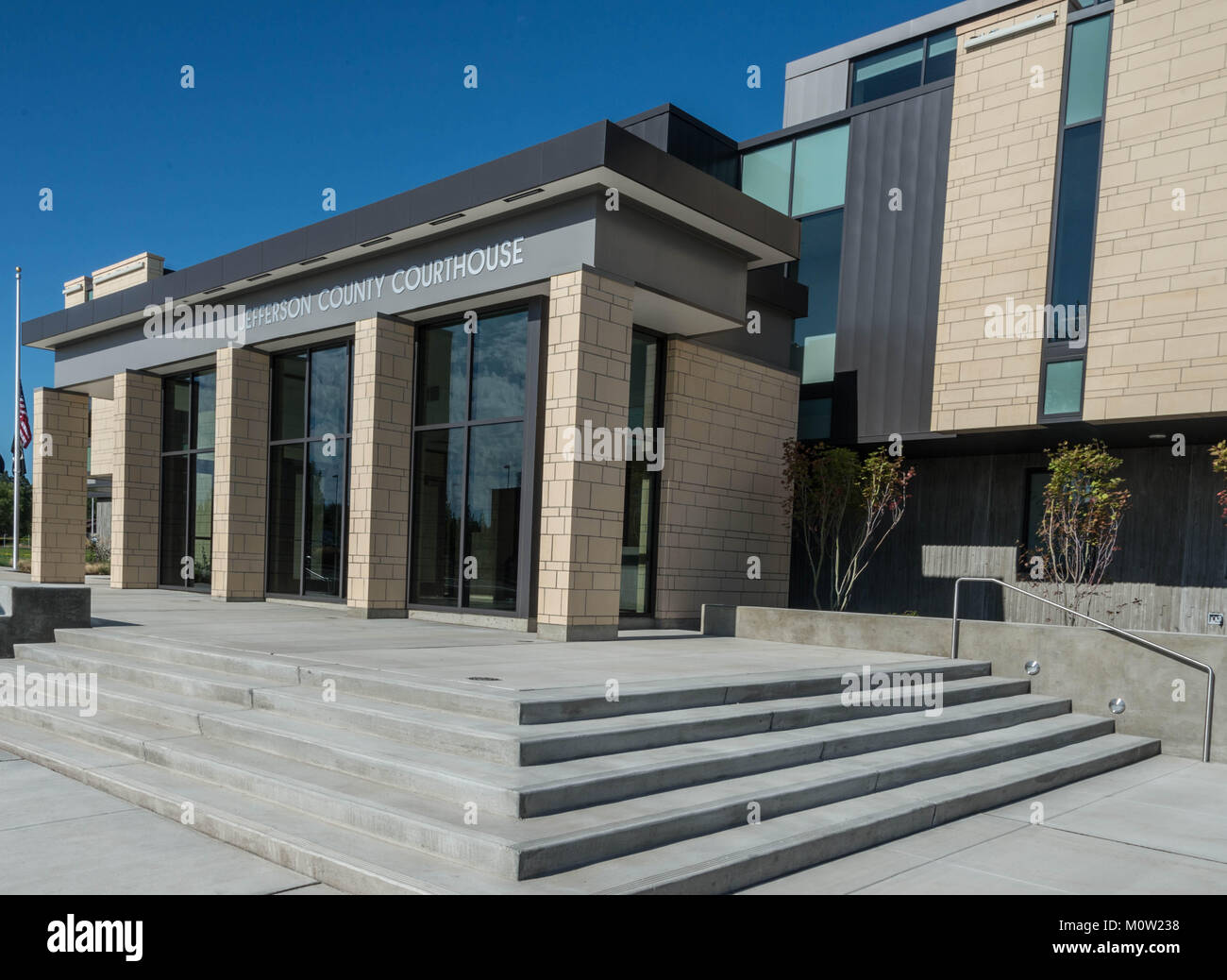 Jefferson County Courthouse in Madras Oregon Stock Photo