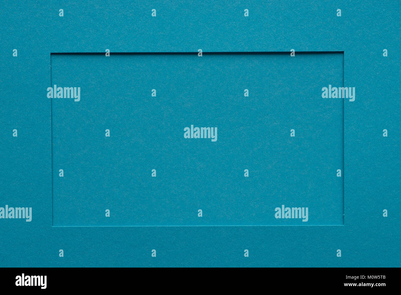 blue color empty paper picture frame passepartout Stock Photo - Alamy