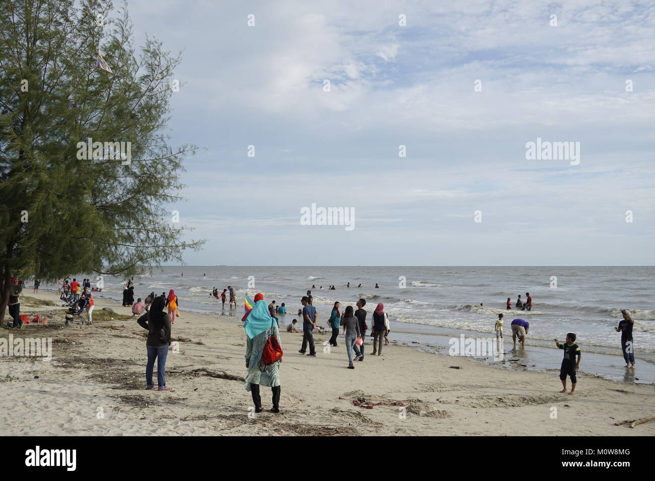 Tanjung Sepat beach in Selangor , Malaysia Stock Photo