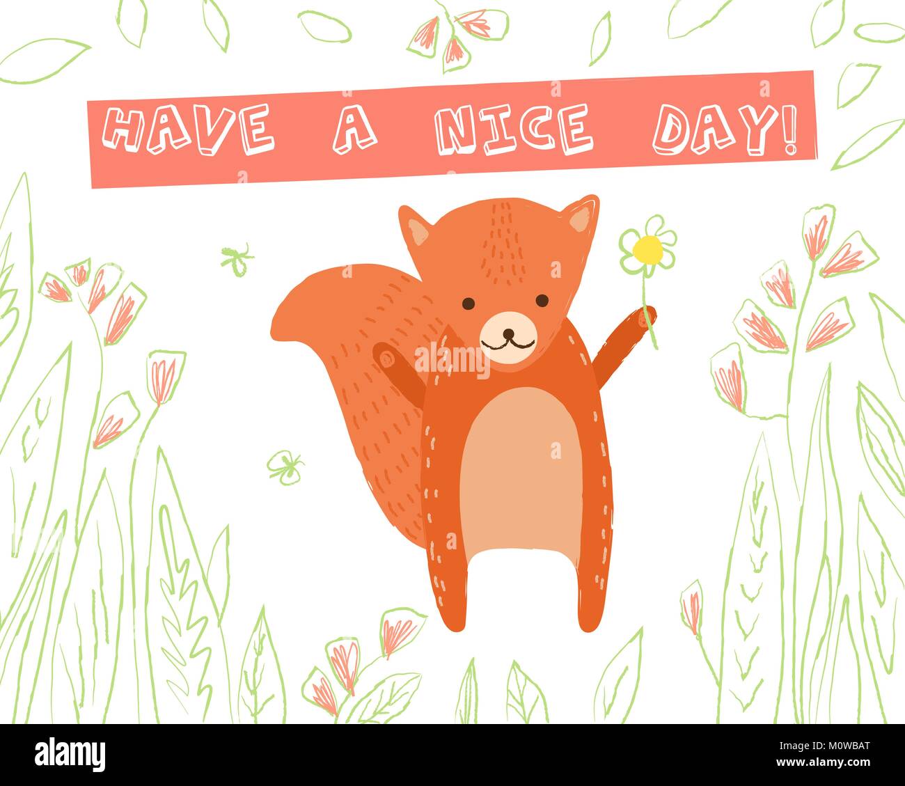 Animal greeting card Stock Vector Image & Art Alamy